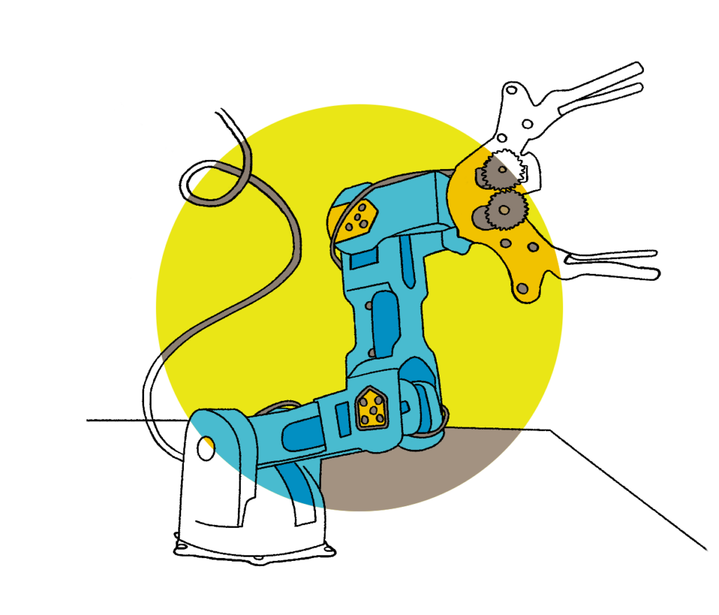 Mechanical arm illustration