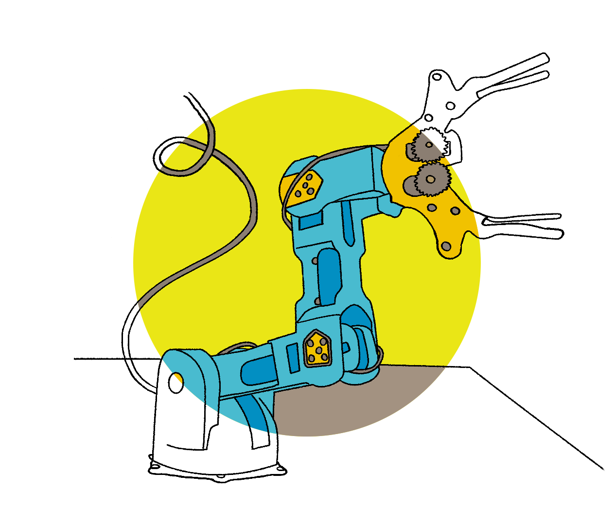Mechanical arm illustration